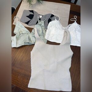 Lot of woman’s size small tanks or bralette
